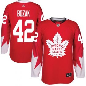 Wholesale Cheap Adidas Maple Leafs #42 Tyler Bozak Red Team Canada Authentic Stitched NHL Jersey