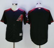 Wholesale Cheap Diamondbacks Blank Black/Brick New Cool Base Stitched MLB Jersey