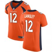 Wholesale Cheap Nike Broncos #12 Brendan Langley Orange Team Color Men's Stitched NFL Vapor Untouchable Elite Jersey