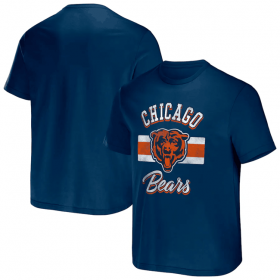 Wholesale Cheap Men\'s Chicago Bears Navy x Darius Rucker Collection Stripe T-Shirt