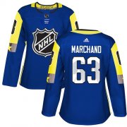 Wholesale Cheap Adidas Bruins #63 Brad Marchand Royal 2018 All-Star Atlantic Division Authentic Women's Stitched NHL Jersey