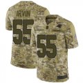 Wholesale Cheap Nike Panthers #55 Bruce Irvin Camo Men's Stitched NFL Limited 2018 Salute To Service Jersey