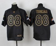 Wholesale Cheap Nike Broncos #88 Demaryius Thomas Black Gold No. Fashion Men's Stitched NFL Elite Jersey