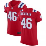 Wholesale Cheap Nike Patriots #46 James Develin Red Alternate Men's Stitched NFL Vapor Untouchable Elite Jersey