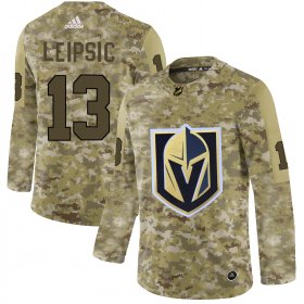 Wholesale Cheap Adidas Golden Knights #13 Brendan Leipsic Camo Authentic Stitched NHL Jersey