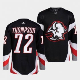 Wholesale Cheap Men\'s Buffalo Sabres #72 Tage Thompson Black 2022-23 Stitched Jersey