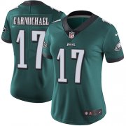 Wholesale Cheap Nike Eagles #17 Harold Carmichael Midnight Green Team Color Women's Stitched NFL Vapor Untouchable Limited Jersey