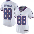 Wholesale Cheap Nike Giants #88 Evan Engram White Women's Stitched NFL Limited Rush Jersey