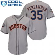 Wholesale Cheap Astros #35 Justin Verlander Grey New Cool Base 2019 World Series Bound Stitched MLB Jersey