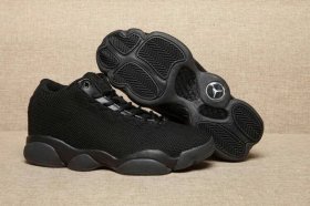 Wholesale Cheap Women\'s Air Jordan 13 Low Shoes All Black