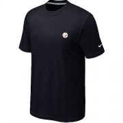Wholesale Cheap Nike Pittsburgh Steelers Chest Embroidered Logo T-Shirt Black