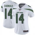 Wholesale Cheap Nike Jets #14 Sam Darnold White Women's Stitched NFL Vapor Untouchable Limited Jersey