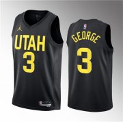 Wholesale Cheap Men's Utah Jazz #3 Keyonte George Black 2023 Draft Statement Edition Stitched Basketball Jersey