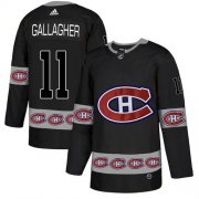 Wholesale Cheap Adidas Canadiens #11 Brendan Gallagher Black Authentic Team Logo Fashion Stitched NHL Jersey