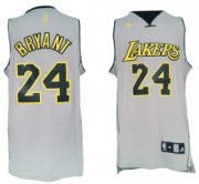 Wholesale Cheap Los Angeles Lakers #24 Kobe Bryant Revolution 30 Swingman 2013 Gray Jersey