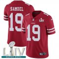 Wholesale Cheap Nike 49ers #19 Deebo Samuel Red Super Bowl LIV 2020 Team Color Men's Stitched NFL Vapor Untouchable Limited Jersey