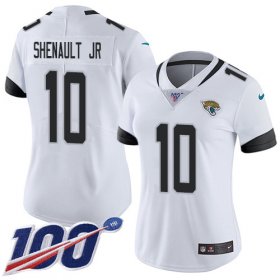 Wholesale Cheap Nike Jaguars #10 Laviska Shenault Jr. White Women\'s Stitched NFL 100th Season Vapor Untouchable Limited Jersey