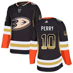 Wholesale Cheap Adidas Ducks #10 Corey Perry Black Home Authentic Drift Fashion Stitched NHL Jersey