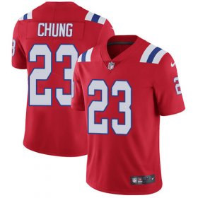 Wholesale Cheap Nike Patriots #23 Patrick Chung Red Alternate Men\'s Stitched NFL Vapor Untouchable Limited Jersey