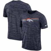 Wholesale Cheap Denver Broncos Nike Sideline Velocity Performance T-Shirt Heathered Navy