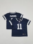 Wholesale Cheap Toddlers Dallas Cowboys #11 Micah Parsons Navy Blue 2021 Vapor Untouchable Stitched Nike Limited Jersey