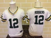 Wholesale Cheap Toddler Nike Packers #12 Aaron Rodgers White Stitched NFL Elite Jersey
