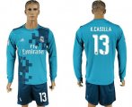 Wholesale Cheap Real Madrid #13 K.Casilla Sec Away Long Sleeves Soccer Club Jersey