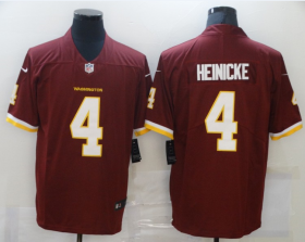 Wholesale Cheap Men\'s Washington Redskins #4 Taylor Heinicke Burgundy Red NEW 2020 Vapor Untouchable Stitched NFL Nike Limited Jersey