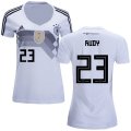 Wholesale Cheap Women's Germany #23 Rudy White Home Soccer Country Jersey