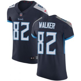 Wholesale Cheap Nike Titans #82 Delanie Walker Navy Blue Team Color Men\'s Stitched NFL Vapor Untouchable Elite Jersey