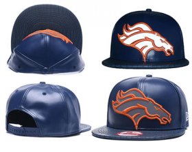 Wholesale Cheap NFL Denver Broncos Team Logo Navy Reflective Adjustable Hat 102