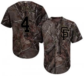 Wholesale Cheap Giants #4 Mel Ott Camo Realtree Collection Cool Base Stitched MLB Jersey