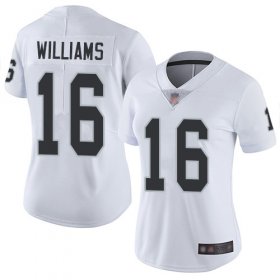 Wholesale Cheap Nike Raiders #16 Tyrell Williams White Women\'s Stitched NFL Vapor Untouchable Limited Jersey