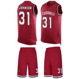 Wholesale Cheap Nike Cardinals #31 David Johnson Red Team Color Men\'s Stitched NFL Limited Tank Top Suit Jersey