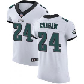 Wholesale Cheap Nike Eagles #24 Corey Graham White Men\'s Stitched NFL Vapor Untouchable Elite Jersey