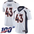 Wholesale Cheap Nike Broncos #43 Joe Jones White Men's Stitched NFL 100th Season Vapor Untouchable Limited Jersey