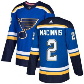 Wholesale Cheap Adidas Blues #2 Al MacInnis Blue Home Authentic Stitched NHL Jersey
