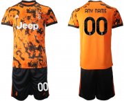 Wholesale Cheap Men 2020-2021 club Juventus Second away customized orange Soccer Jerseys
