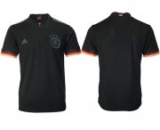 Wholesale Cheap Men 2020-2021 European Cup Germany away aaa version black blank Adidas Soccer Jersey