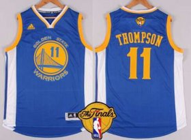 Wholesale Cheap Golden State Warriors #11 Klay Thompson 2015 The Finals New Blue Jersey