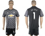 Wholesale Cheap Manchester United #1 De Gea Black Soccer Club Jersey