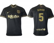 Wholesale Cheap Men 2020-2021 club Barcelona away aaa version 5 black Soccer Jerseys