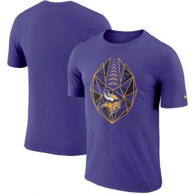 Wholesale Cheap Men\'s Minnesota Vikings Nike Purple Fan Gear Icon Performance T-Shirt