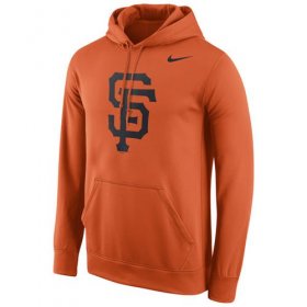 Wholesale Cheap San Francisco Giants Nike Logo Performance Pullover Orange MLB Hoodie