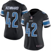 Wholesale Cheap Nike Lions #42 Devon Kennard Black Women's Stitched NFL Limited Rush Jersey