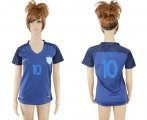 Wholesale Cheap Women's England #10 Rooney Away Soccer Country Jersey