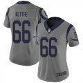 Wholesale Cheap Nike Rams #66 Austin Blythe Gray Women's Stitched NFL Limited Inverted Legend Jersey