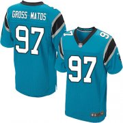 Wholesale Cheap Nike Panthers #97 Yetur Gross-Matos Blue Alternate Men's Stitched NFL New Elite Jersey