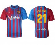 Wholesale Cheap Men 2021-2022 Club Barcelona home aaa version red 21 Nike Soccer Jersey