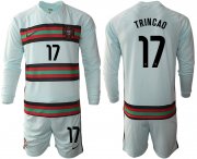 Wholesale Cheap Men 2021 European Cup Portugal away Long sleeve 17 soccer jerseys